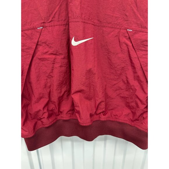 Vintage 90s Nike Red Oversized Windbreaker Jacket Size Medium (Fits XL) - Picture 3 of 7